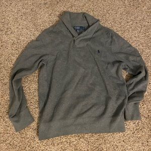 Polo Ralph Lauren Luxury Shawl Pullover - Grey
